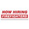 Signmission Now Hiring Firefighters Banner Apply Inside Accepting Application Single Sided B-120-30242 - alternate 1